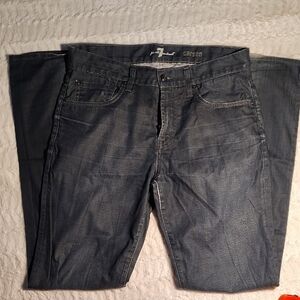 7 For All Mankind Dark Gray Straight Jeans